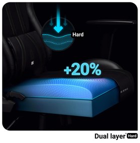 Fotel gamingowy czarny Diablo X-One 2.0 King Size