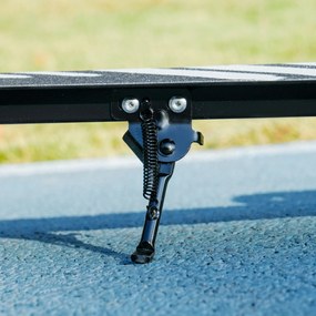 AIYAPLAY Hulajnoga dziecięca, podwójne hamulce, metalowa rama, podpórka, składana, 3-8 lat, Schwarz