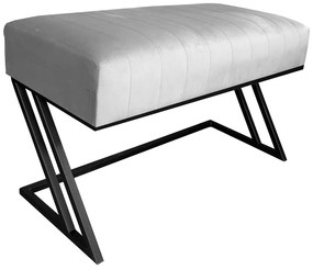 Ławka ZETA LOFT MG39 pufa podnóżek metal