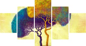 Obraz - Drzewa na wzgórzu (125x70 cm)