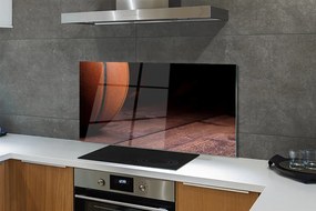 Szkło do Kuchni na Ścianę Piłka do Koszykówki na Parkiecie