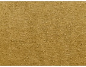 Musztardowy podnóżek z materiału bouclé Everest – Bobochic Paris