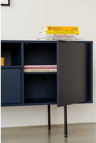 Ciemnoniebieska szafka pod TV 180x79x50 cm Bau – noo.ma