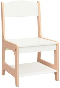 Biały wielofunkcyjny stolik dziecięcy z krzesłami F0-S52