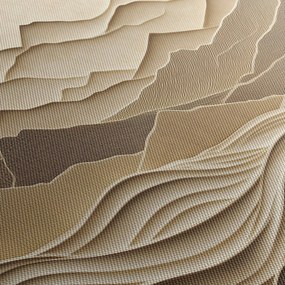 Obraz - 3D linie gór (170x50 cm)