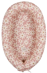 Różowy kokon dla niemowląt Blush Daisies – Malomi Kids