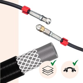 Zestaw do czyszczenia rur Premium, 15m, czarna Jurhan