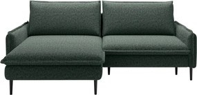 Narożnik GLOSSY z funkcją spania Lewostronny zestaw z poduszkami wolnostojący tkanina BUBBLE 12 WERSAL