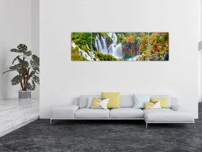 Obraz - Park Narodowy Jezior Plitwickich (170x50 cm)