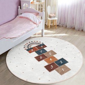 Kremowy dywan dziecięcy ø 80 cm Comfort – Mila Home
