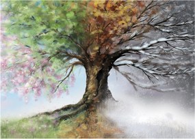 Obraz - Drzewo czterech pór roku (70x50 cm)