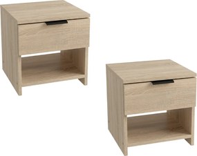 Stoliki nocne HAVANA (2 szt.), dąb sonoma