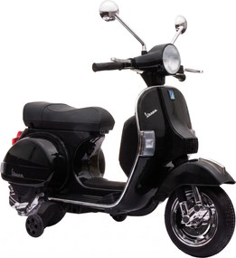 AIYAPLAY Elektryczny motocykl dziecięcy Vespa PX150 12V z akumulatorem litowym 35W 2 silniki 25° ograniczenie skrętu dla dzieci 3-6 lat | Aosom PL
