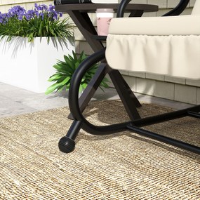 Outsunny 2-w-1 Huśtawka Ogrodowa z Funkcją Leżanki, Regulowany Daszek, do 340 kg, Stal, 200x120x164 cm, Kremowy