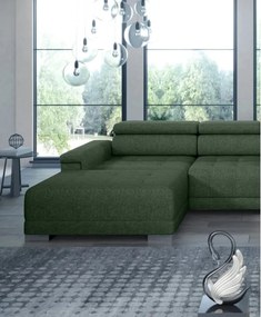 Narożnik CAMPO XL z elektryczną regulacją siedziska Prawostronny w tkaninie MEMPHIS 12 WERSAL