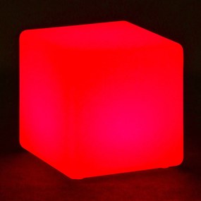 Podświetlany taboret LED, 40 x 40 x 40 cm