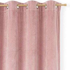 Zasłona gotowa welurowa na przelotkach 140x250 Pudrowy Róż Virella