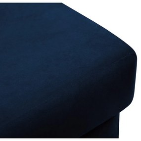 Niebieski aksamitny podnóżek Kyoto – Cosmopolitan Design