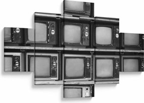 Obraz - Retro TV (125x70 cm)