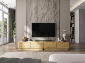 Dwudrzwiowa szafka RTV na cokole Enjoy dąb artisan