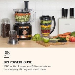 Klarstein Luca 1000W 1.75L Blender Stołowy i Malakser Czarny