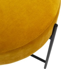 Taboret welurowy ARTY, Ø 47 cm