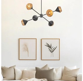 Alora Mood ALM-DAPHNE6-MB - Żyrandol na pręcie DAPHNE 6xE14/40W/230V