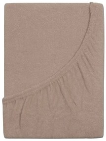 PrzytulneMieszkanie.pl Frotte prześcieradło do dziecięcego łóżeczka EXCLUSIVE 60x120 cm jasnobrązowe