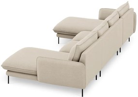 Beżowa sofa w kształcie litery U Cosmopolitan Design Vienna