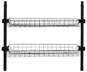 Koszyk do garderoby, szafy HERKULES 2 sztuki, 83 x 38 x 8 cm, WENKO