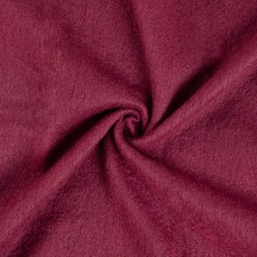 Koc TAIN burgundowy z dodatkiem wełny 150x200 cm HOMLA