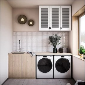 Drzwiczki ażurowe MDF lakier półmat Białe 72 x 39,4 cm