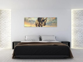 Obraz - Triceratops (170x50 cm)