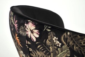 Krzesło z podłokietnikami K506 z wzorem z tyłu oparcia