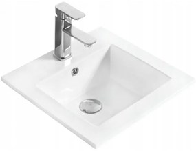 Mexen Stella umywalka wpuszczana w blat 41 x 41 cm, biała - 25454100