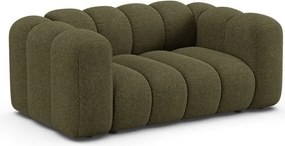 Zielona sofa z tkaniny szenilowej 170 cm Lupine – Micadoni