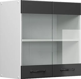 Szklana szafka kuchenna antracytowy domek wiejski 60x31x60 r-line