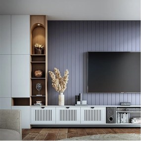 Drzwiczki ażurowe MDF lakier półmat Białe 43,5 x 29,4 cm