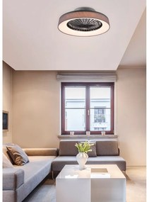 Szara lampa sufitowa LED Farsund – Trio