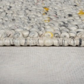Kremowy dywan z mieszanki wełny tkany ręcznie 120x170 cm Minerals – Flair Rugs