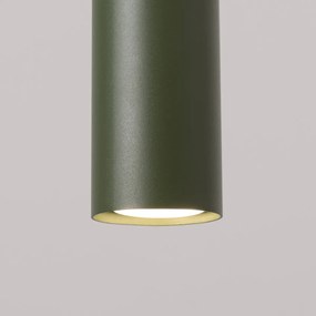 Lampa wisząca LAGOS 2 zielona oliwka SOLLUX  LIGHTING