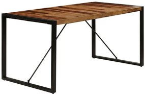 Brązowy stół z sheesham 80x160 – Fulo 4X