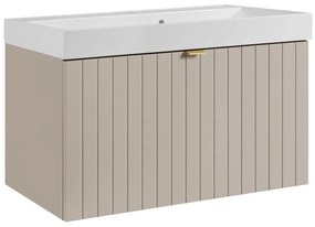 Szafka pod umywalkę HARMO 80 cm kaszmir półmat KROFAM