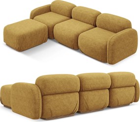 Modułowa sofa narożna Ailani, tkanina szenilowa