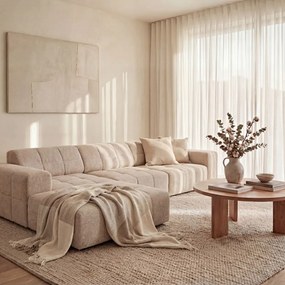 Beżowy narożnik (lewostronny) Chicago – Cosmopolitan Design