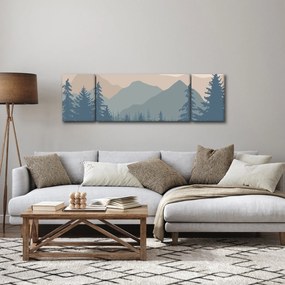 Obraz - Góry Turkusowe N⁰2 (170x50 cm)