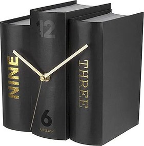 Zegar stołowy Książka - Czarny
