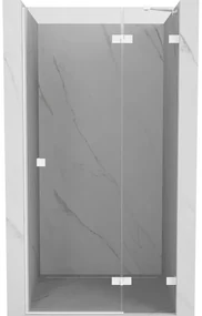 Mexen Lunar drzwi prysznicowe uchylne prawe 70 cm, transparent, białe - 834-070-000-20-00-P