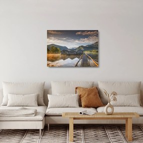 Obraz na szkle jeziora (70x50 cm)