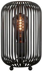 Czarna lampa stołowa z metalowym kloszem (wysokość 25 cm) Cage – Fischer &amp; Honsel